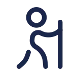 Hiking Minimalistic SVG Icon